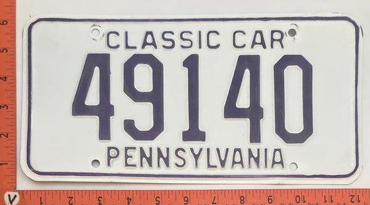 1977 - 2013 Pennsylvania #49140 Classic Car License Plate