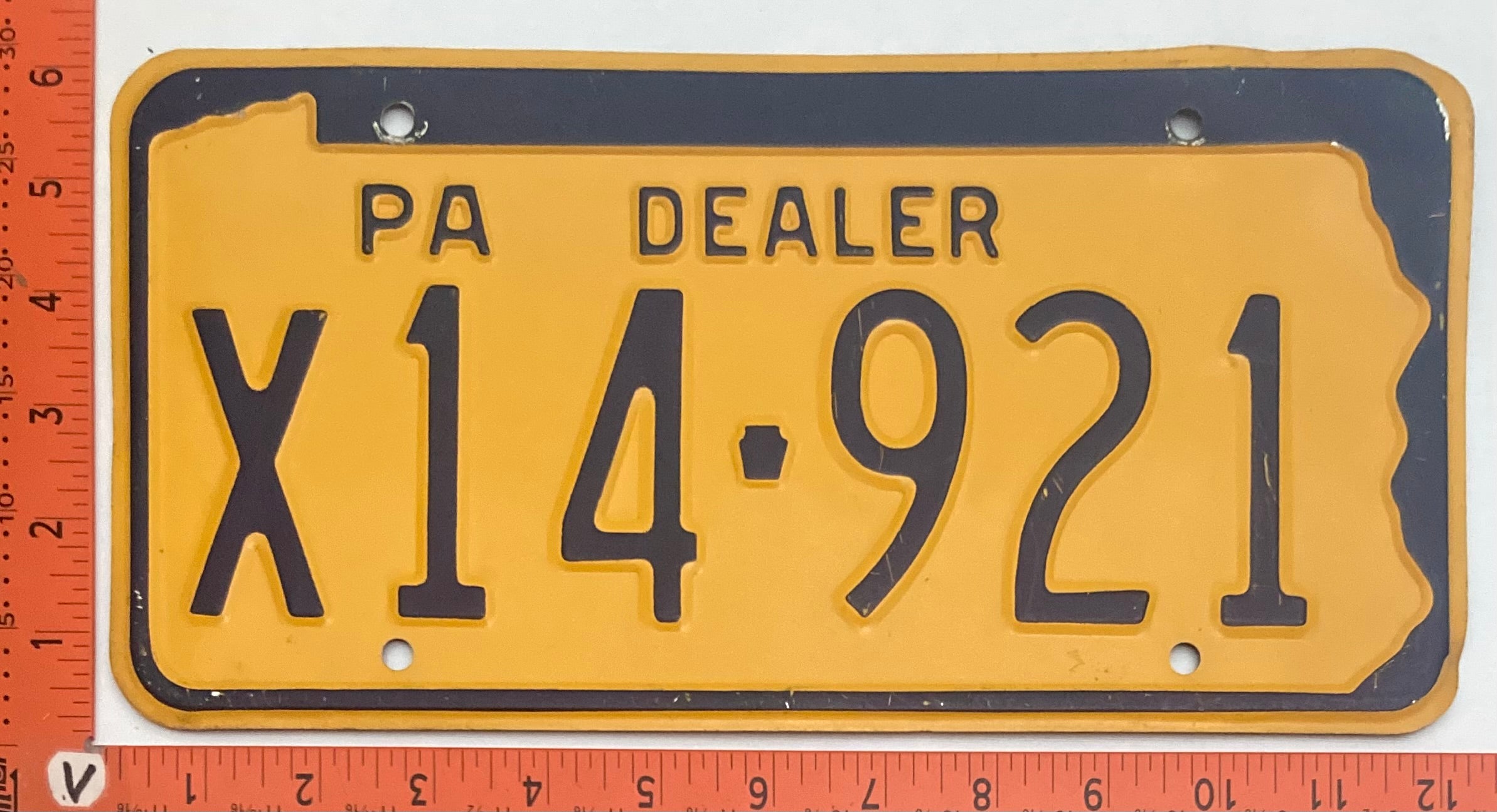 License Pl 1965 Pennsylvania #X14-921 Dealer License Plate – LicensePl8s.com
