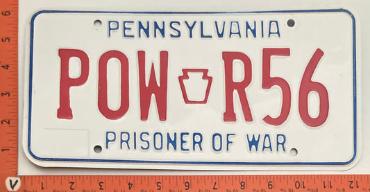 2000s Pennsylvania #POW R56 Prisoner of War License Plate