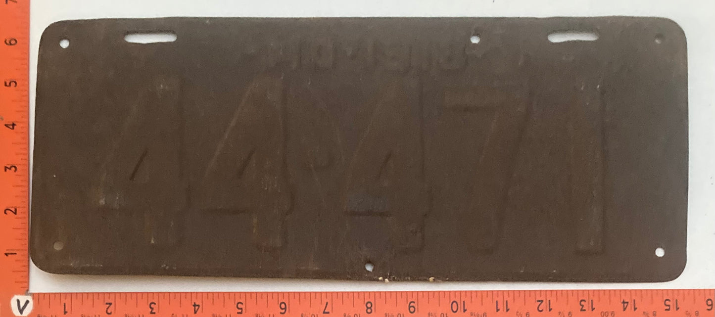 1918 Maryland # 44-471 Passenger license plate (Crafter)