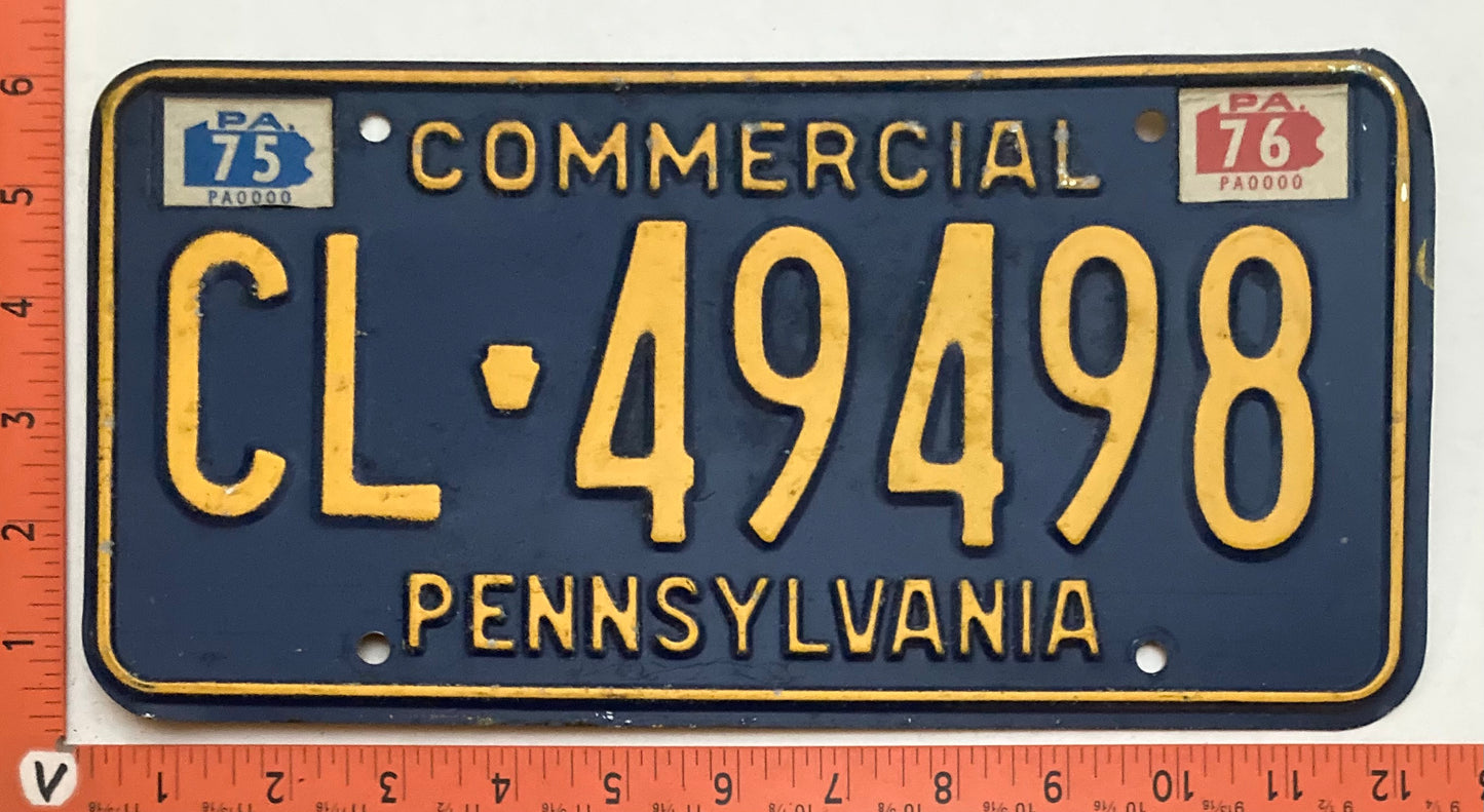 1976 Pennsylvania #CL-49498 Commercial License Plate