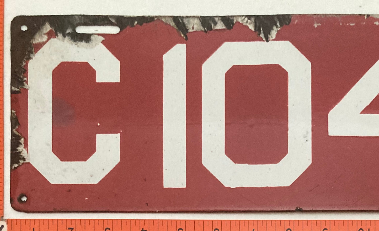 1910 Connecticut #C10402 Passenger License Plate