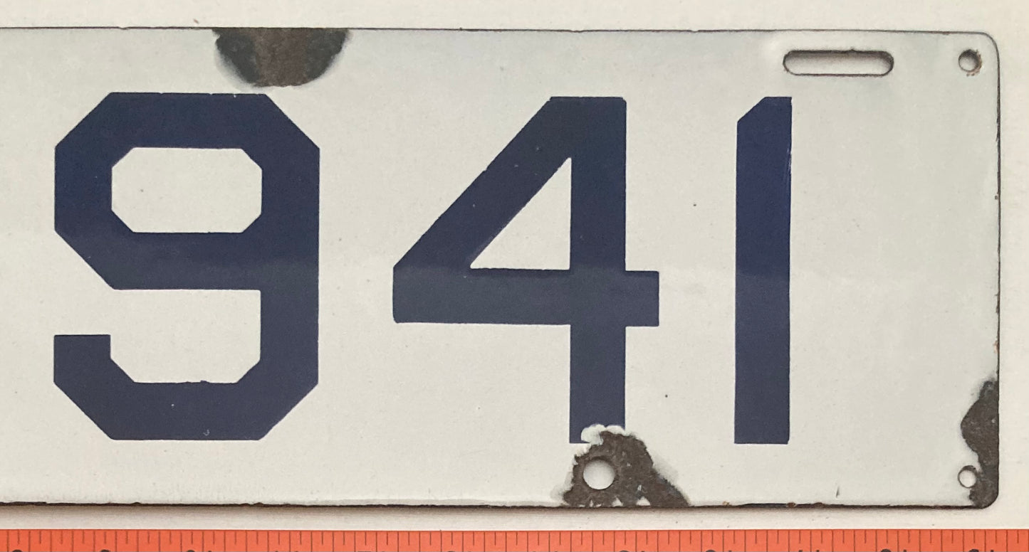 1911 Connecticut #C11941 Passenger License Plate