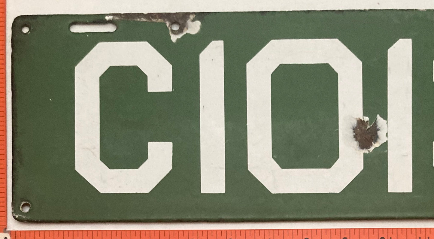 1912 Connecticut #C10138 Passenger License Plate