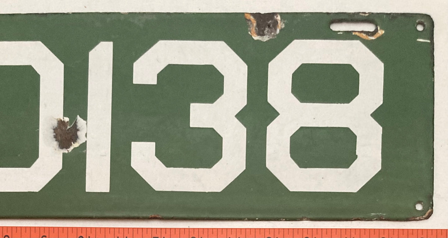 1912 Connecticut #C10138 Passenger License Plate