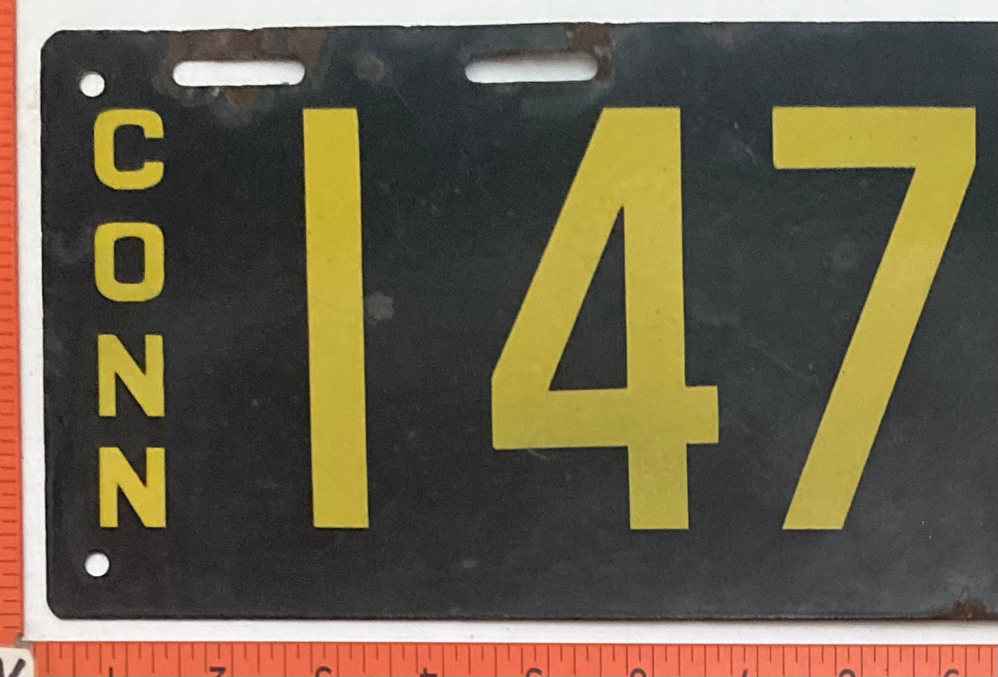 1915 Connecticut #C14767 Passenger License Plate