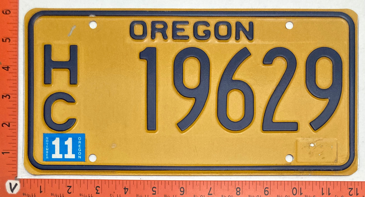 Undated Oregon #H/C 19629 House Car License Plate