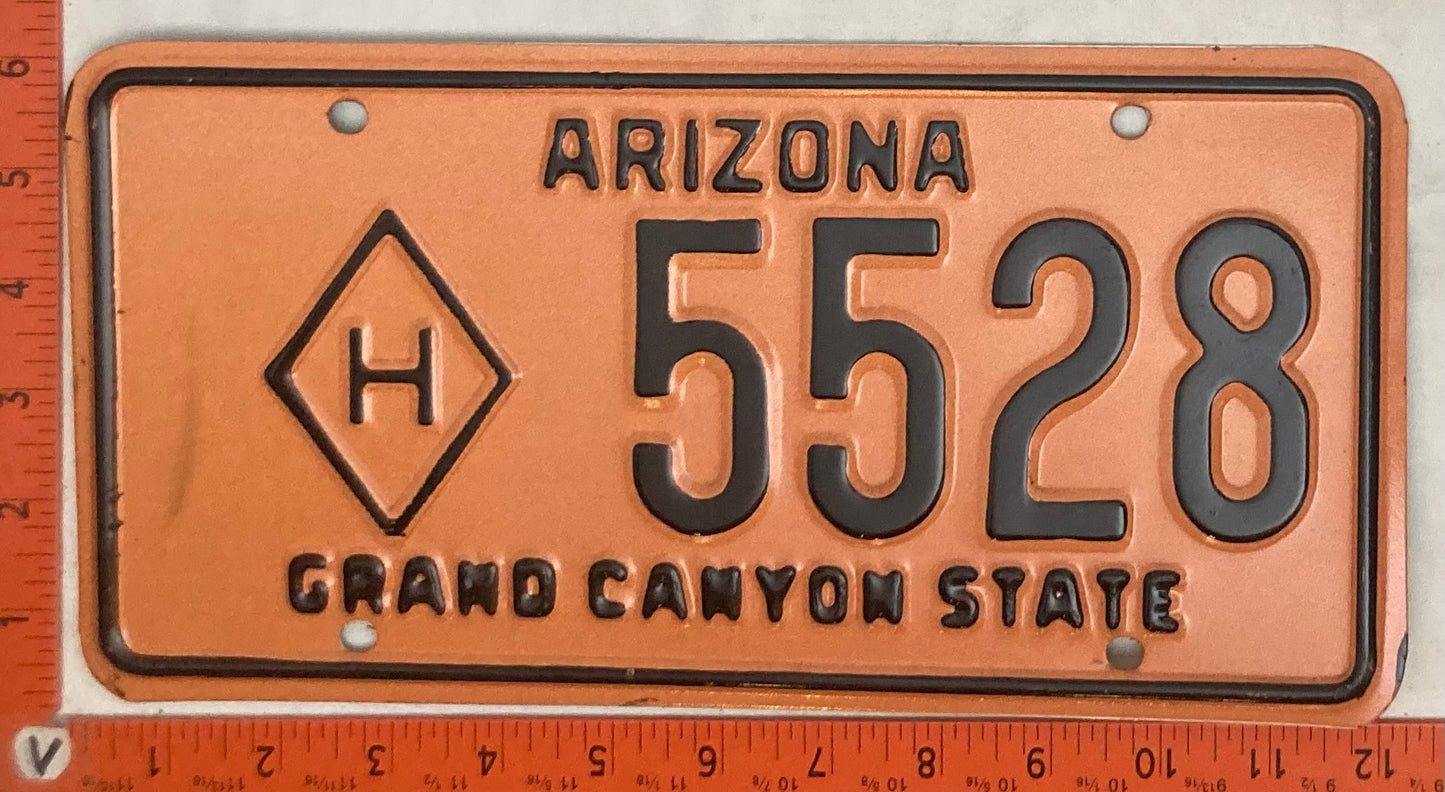 1966-1970 Arizona #5528 Highway Department License Plate
