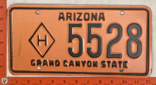 1966-1970 Arizona #5528 Highway Department License Plate