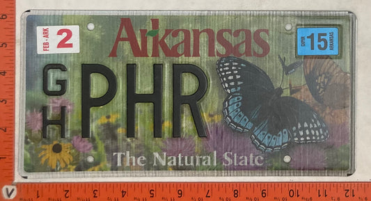 2015 Arkansas #G/H PHR Passenger License Plate