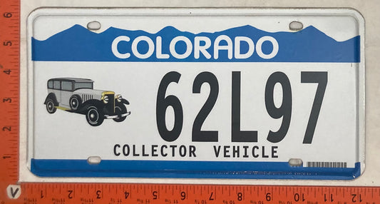 Undated Colorado #62L97 Collectors Series Passenger License Plate