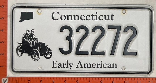 Undated Connecticut #32272 Passenger License Plate