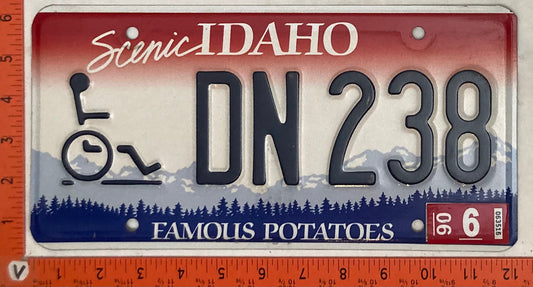 2006 Idaho #DN 238 Passenger License Plate (Handicapped)