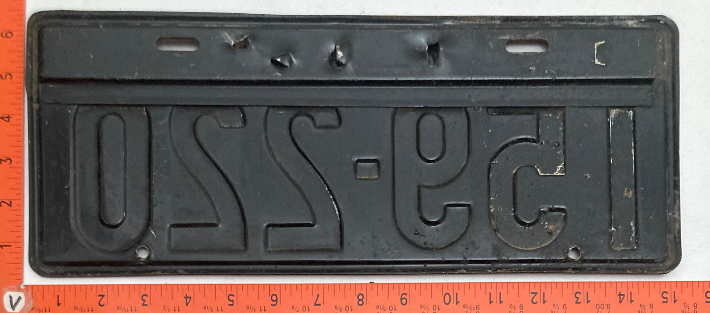 1936 Maryland #159-220 Truck License Plate with Locking Tab