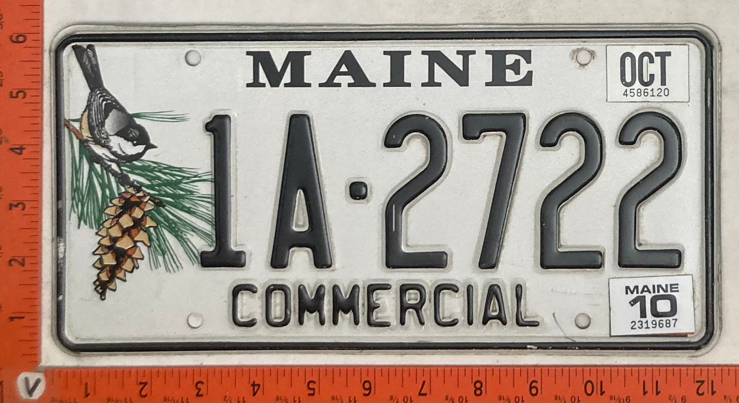 2010 Maine #1A-2722 Commercial License Plate