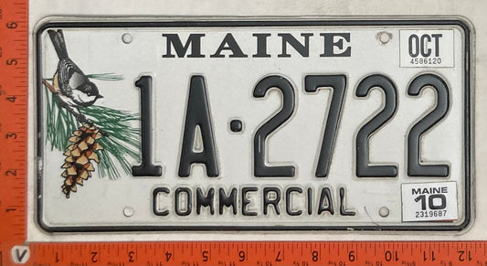 2010 Maine #1A-2722 Commercial License Plate