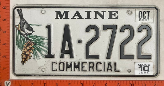 2010 Maine #1A-2722 Commercial License Plate