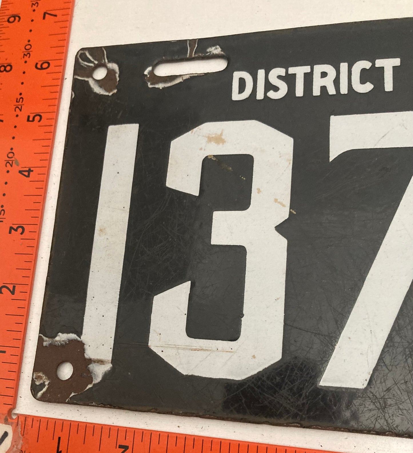 Undated Washington, DC #13793 Passenger License Plate (Porcelain)