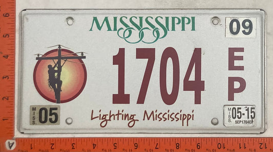 2015 Mississippi #518 D/X Passenger License Plate
