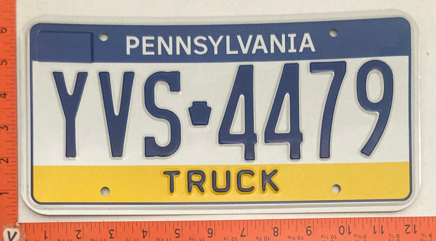 2000s Pennsylvania #YVS 4479 Truck License Plate