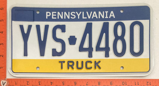 2000s Pennsylvania #YVS 4480 Truck License Plate
