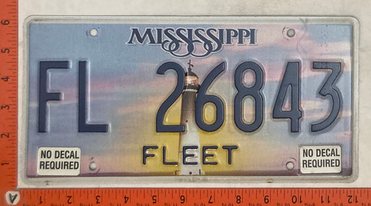 Undated Mississippi #FL 26843 Fleet License Plate