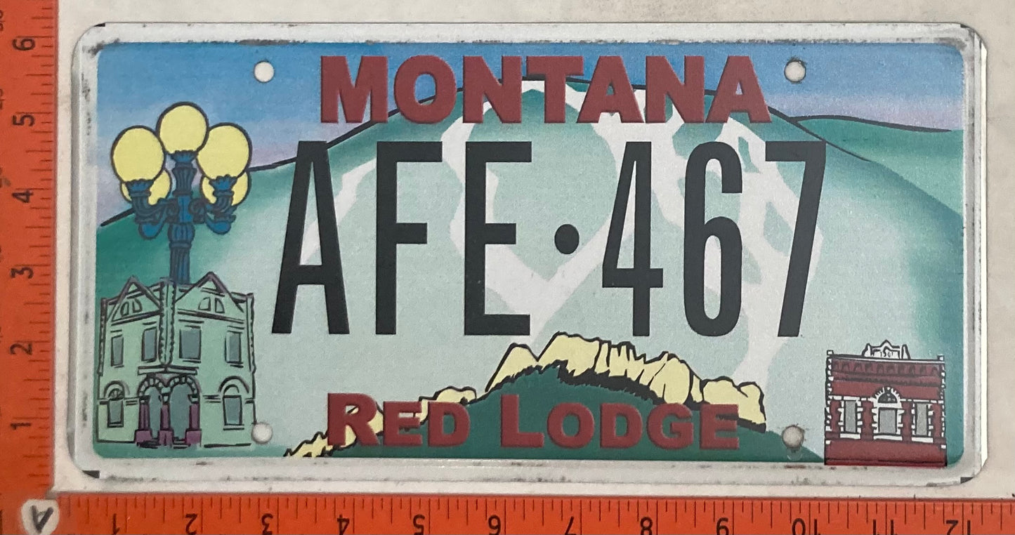 Undated Montana #AFE-467 Passenger License Plate