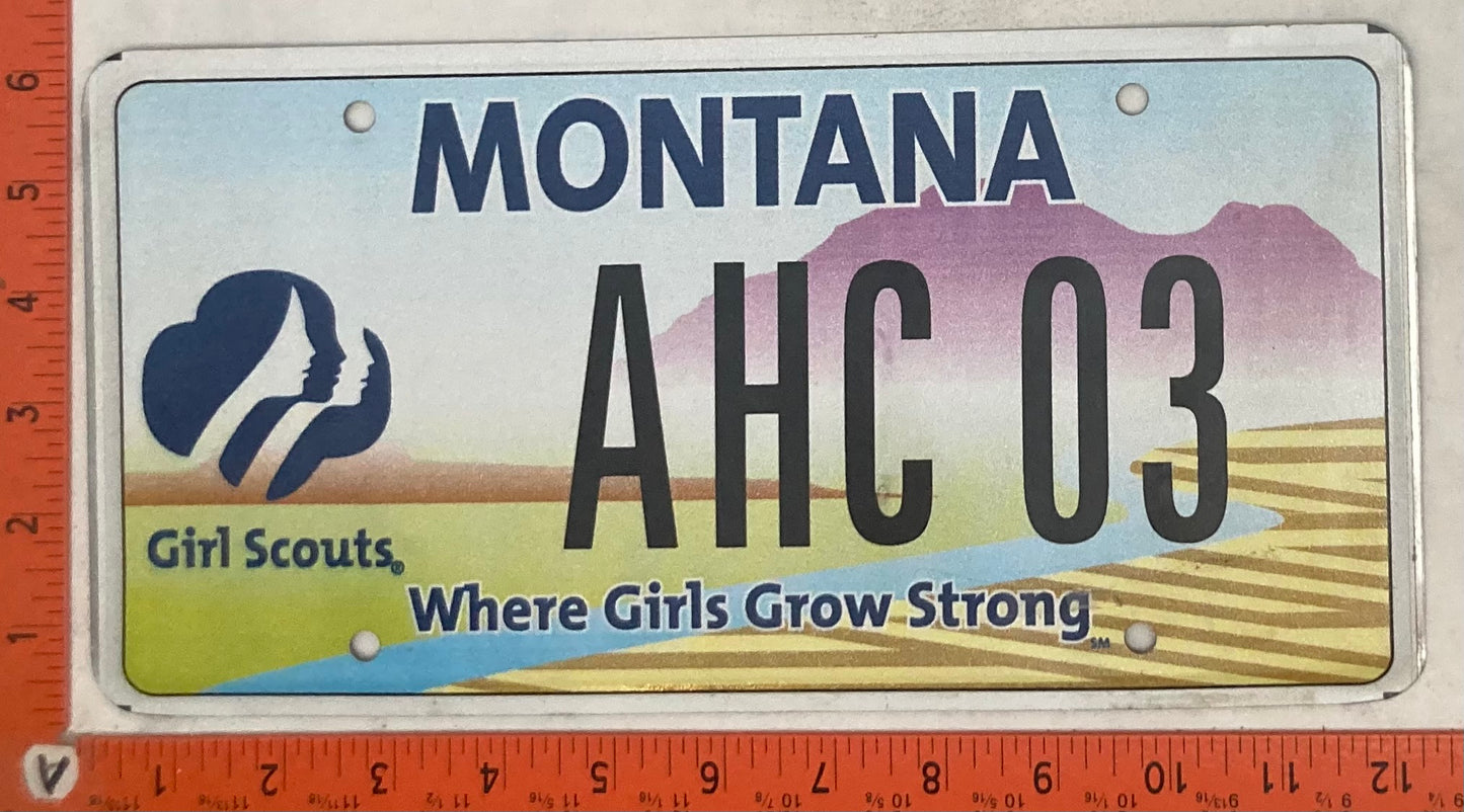 Undated Montana #AHC 03 Passenger License Plate