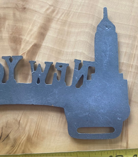 New York City Cast License Plate Topper