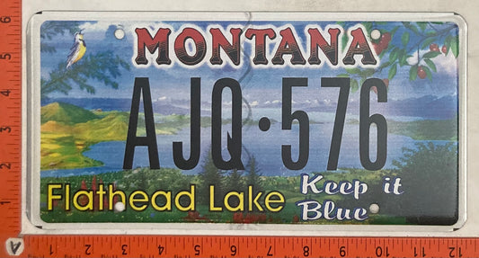 Undated Montana #AJQ-576 Passenger License Plate