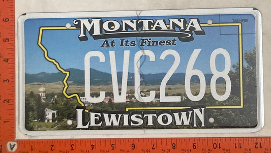 Undated Montana #CVC268 Passenger License Plate