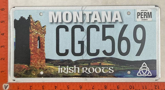 Undated Montana #CGC569 Passenger License Plate