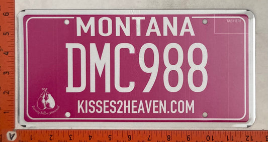 Undated Montana #DMC988 Passenger License Plate