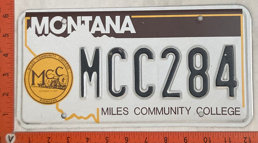 Undated Montana #MCC284 Passenger License Plate