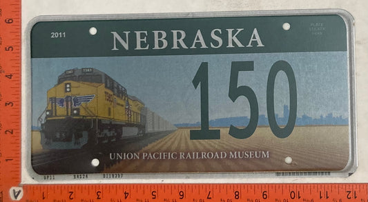 2011 Nebraska #350 Passenger License Plate