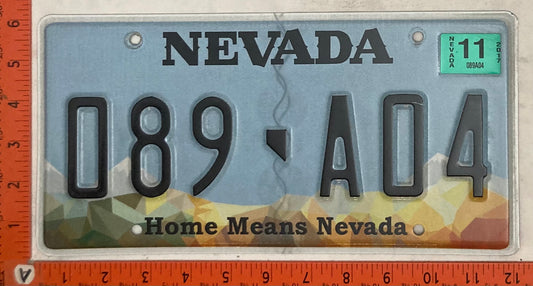 2017 Nevada #089-A04 Passenger License Plate
