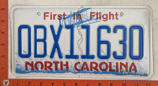 Undated North Carolina #OBX11630 Passenger License Plate