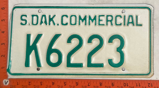 Undated South Dakota #K6223 Commercial License Plate