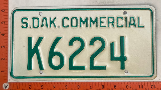 Undated South Dakota #K6224 Commercial License Plate