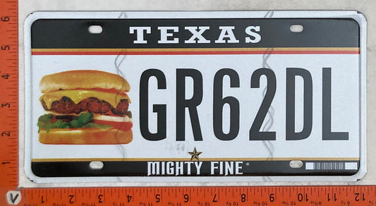 Undated Texas #GR62DL Passenger License Plate