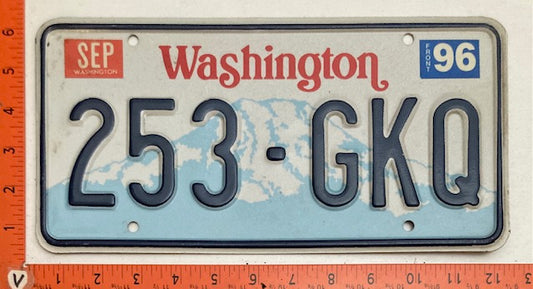 1996 Washington #253-GKQ Passenger License Plate