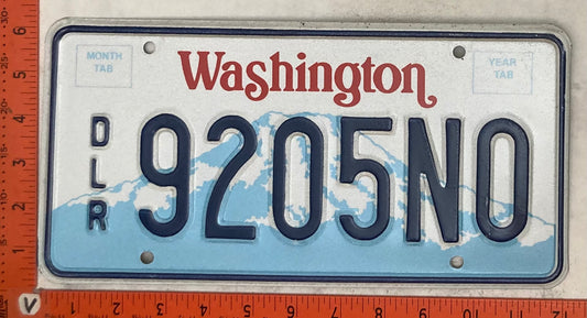 Undated Washington #D/L/R 9205NO Dealer License Plate