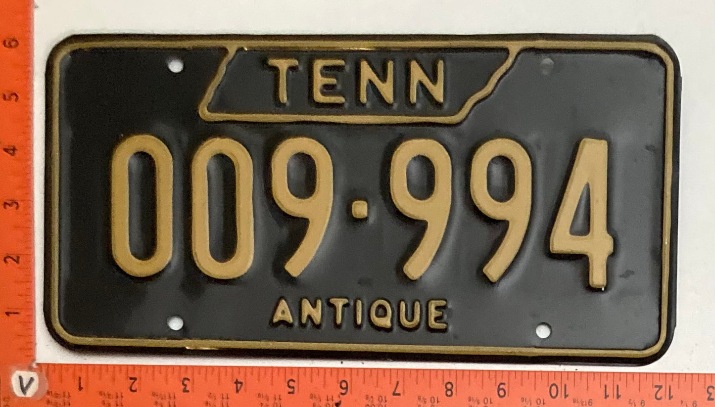 1972 Tennessee #009-994 Antique License Plate
