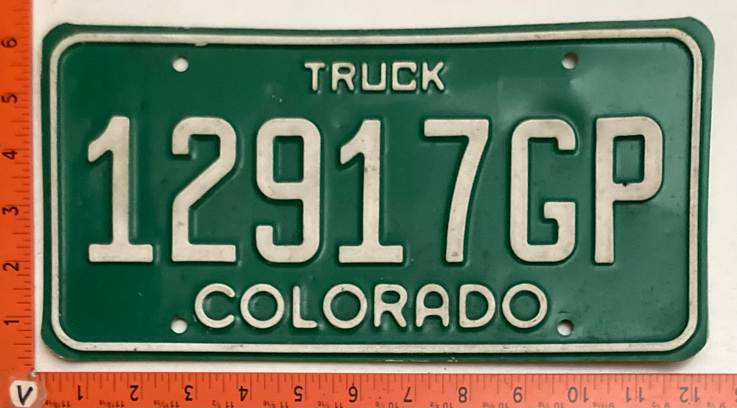 1996 Colorado #12917GP Truck License Plate