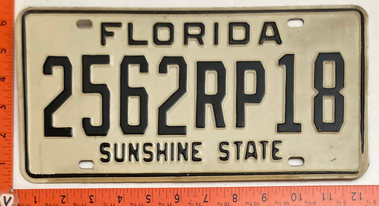 1972 Florida #2562RP18 Real Property License Plate