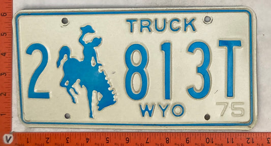 1975 Wyoming #2 813T Truck License Plate