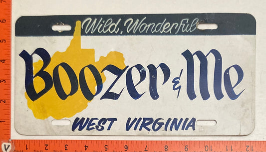 West Virgina #Boozer & Me Booster License Plate