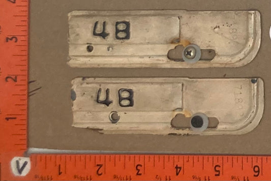 1948 Washington, DC  Passenger License Plate Tab (Pair)