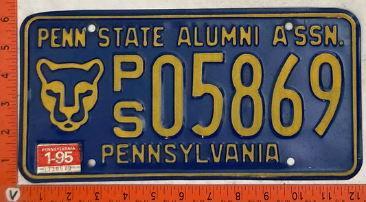 1995 Pennsylvania #P/S 05869 Passenger License Plate