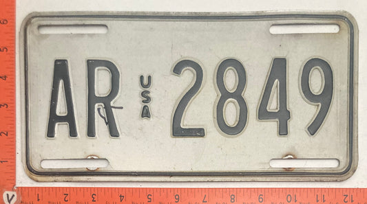 Undated U.S. Army Germany #AR 2849 Passenger License Plate